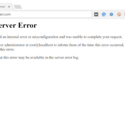 internat server error